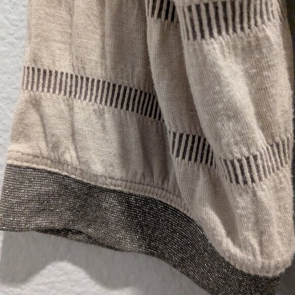 Anthropologie Tiny - Hooded Snap-Up Light Jacket Metallic Weave - Medium - Picture 2 of 8